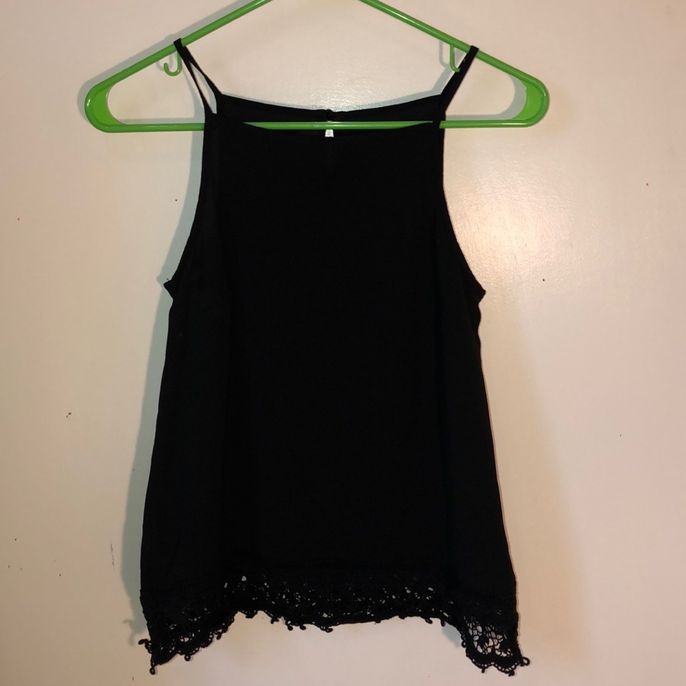 black tank top